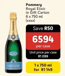 Makro Pommery Royal Elixir in Gift Carton offer