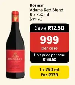 Makro Bosman Adama Red Blend offer