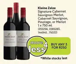 Makro Kleine Zalze Signature Cabernet Sauvignon Merlot, Cabernet Sauvignon, Pinotage, or Merlot offer