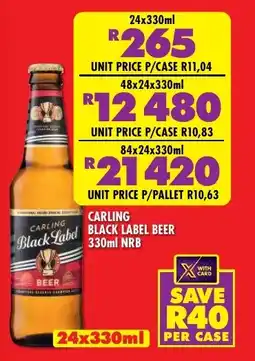 Shoprite Liquor Carling black label beer nrb offer