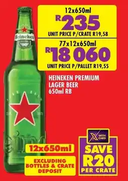 Shoprite Liquor Heineken premium lager beer rb offer