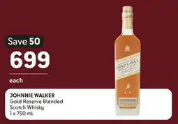 Makro’s liquor JOHNNIE WALKER Gold Reserve Blended Scotch Whisky offer