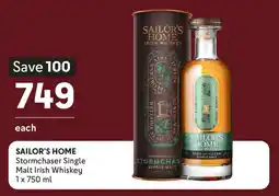 Makro’s liquor SAILOR'S HOME Stormchaser Single Malt Irish Whiskey offer