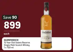 Makro’s liquor GLENFIDDICH 15 Year Old Solera Reserve Single Malt Scotch Whisky offer