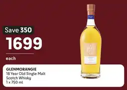 Makro’s liquor GLENMORANGIE 18 Year Old Single Malt Scotch Whisky offer