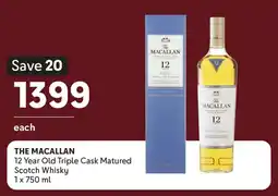 Makro’s liquor THE MACALLAN 12 Year Old Triple Cask Matured Scotch Whisky offer