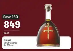Makro’s liquor D'USSE VSOP Cognac offer