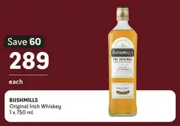 Makro’s liquor BUSHMILLS Original Irish Whiskey offer
