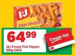 OK Grocer I&J Frozen Fish Fingers offer