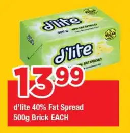 OK Grocer D'lite 40% Fat Spread Brick offer