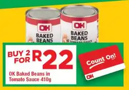 OK Grocer OK Baked Beans in Tomato Sauce offer