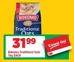 OK Grocer Bokomo Traditional Oats offer