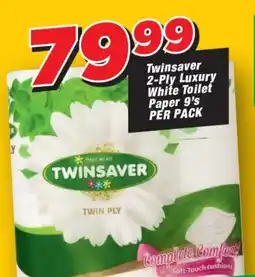 OK Grocer Twinsaver 2-Ply Luxury White Toilet Paper offer