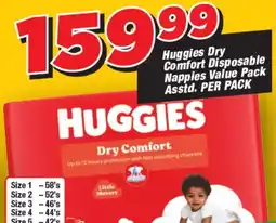 OK Grocer Huggies Dry Comfort Disposable Nappies Value Pack Asstd. offer