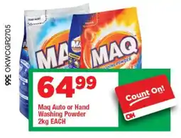 OK Grocer Maq Auto or Hand Washing Powder offer