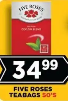 Goal Supermarket Five roses teabags offer