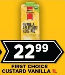 Goal Supermarket First choice custard vanilla offer
