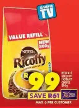 Shoprite Nescafe ricoffy instant coffee offer