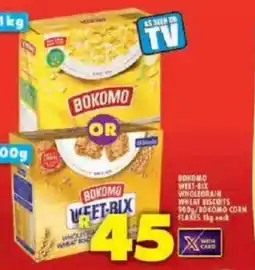 Shoprite Bokomo weet-bix wholegrain wheat biscuits/ bokomo corn flakes offer