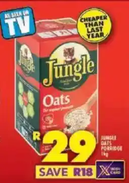 Shoprite Jungle oats porridge offer