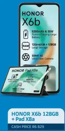 Telkom HONOR X6b 128GB + Pad X8a offer