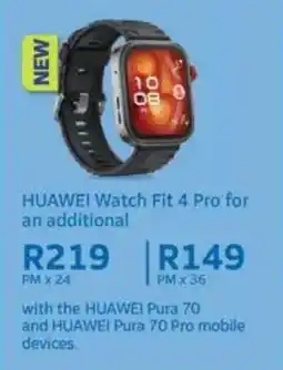 Telkom HUAWEI Watch Fit 4 Pro offer