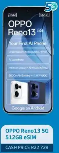 Telkom OPPO Reno13 5G 512GB eSIM offer