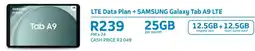 Telkom LTE Data Plan + SAMSUNG Galaxy Tab A9 LTE offer