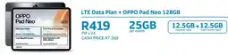 Telkom LTE Data Plan + OPPO Pad Neo 128GB offer