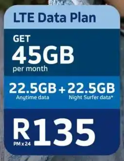 Telkom LTE Data Plan 45GB offer