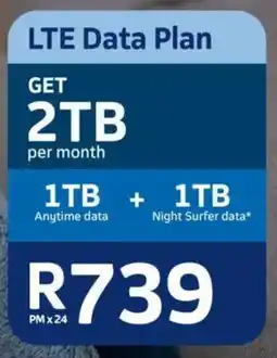 Telkom LTE Data Plan 2TB offer