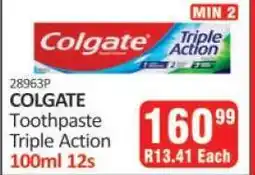 KitKat Cash and Carry COLGATE Toothpaste Triple Action 100ml 12s offer