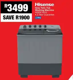 OK Furniture Hisense Grey Twin-Tub Washing Machine offer