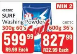 KitKat Cash and Carry SURF Washing Powder 300g 60's offer