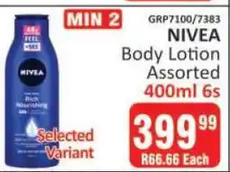 KitKat Cash and Carry Nivea Body Lotion Assorted offer