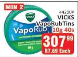 KitKat Cash and Carry VICKS VapoRub Tins 10g 40s offer