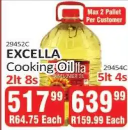 KitKat Cash and Carry Excella Cooking Oil 2lt 8s offer