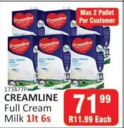 KitKat Cash and Carry CREAMLINE Full Cream Milk 1lt 6s offer