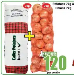 Boxer Potatoes 7kg & Onions 7kg offer