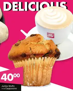 Save Hyper Jumbo Muffin + a Cappuccino offer