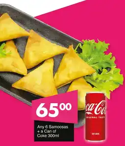 Save Hyper Any 6 Samoosas + a Can of Coke offer