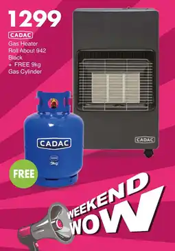 Save Hyper CADAC Gas Heater Roll About 942 Black + FREE Gas Cylinder offer