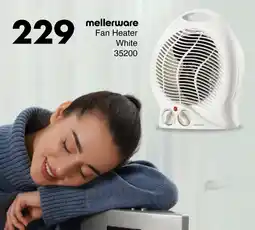 Save Hyper Mellerware Fan Heater White offer