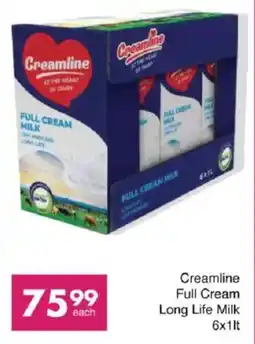 Save Creamline Full Cream Long Life Milk offer