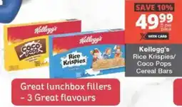 Checkers Kellogg's Rice Krispies/ Coco Pops Cereal Bars offer