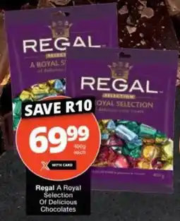 Checkers Regal A Royal Selection Of Delicious Chocolates offer