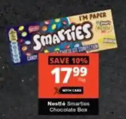 Checkers Nestlé Smarties Chocolate Box offer