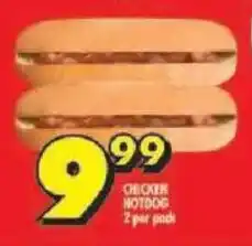 Shoprite Chicken hotdog offer