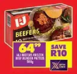 Shoprite I&J beefers frozen beef burger patties offer