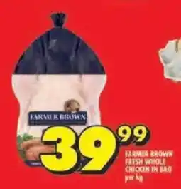 Shoprite Farmer brown fresh whole chicken in bag offer